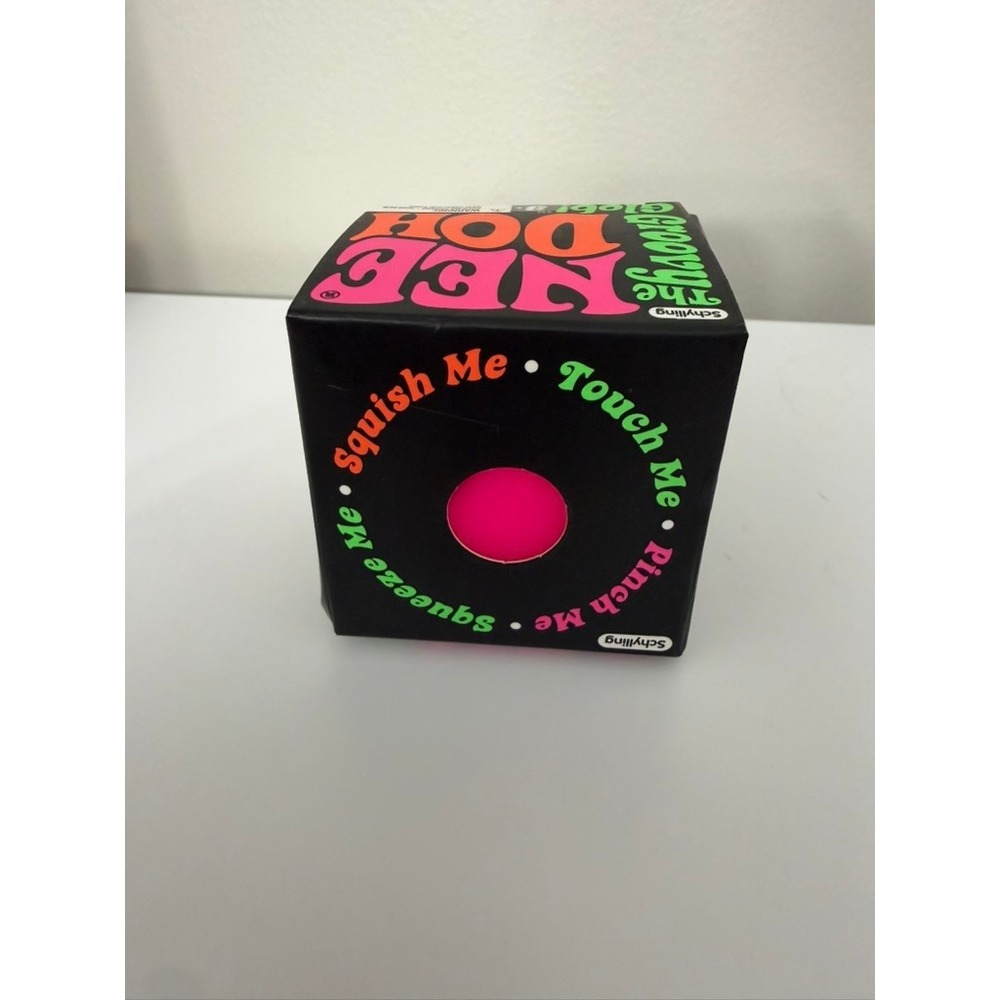 Schylling NeeDoh Stress Ball Kids Adults OS Pink Groovy Glob Fidget Toy NWT
